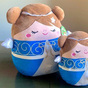 2021 12" Hetty 1424 Blue Silver Christmas Angel Plush Retired Squishmallows MWMT